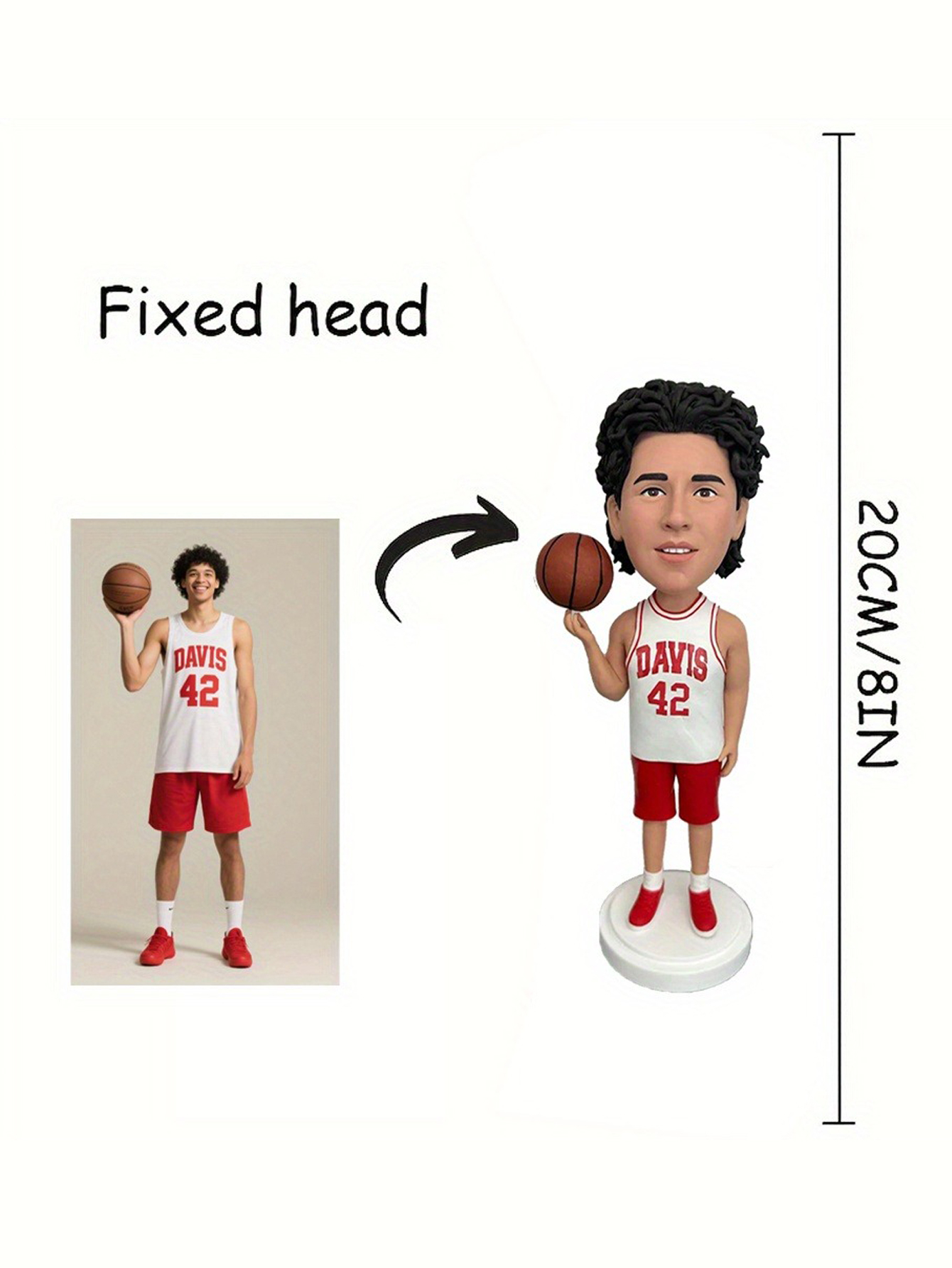 Customized personalized cartoon bobblehead dolls, clay figurines